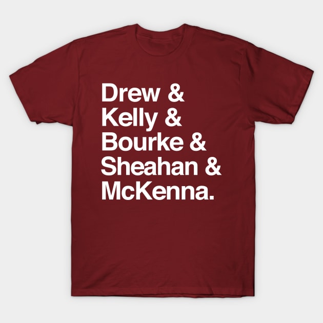 Dubliners / Classic Line-Up Names List T-Shirt by feck!